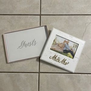 Bridal guest book & photo frame